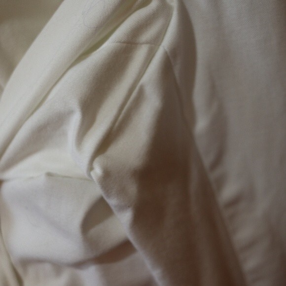 Talbots Vintage White Stretch Cotton Capri Pants Classic Cropped 14P - Picture 7 of 10